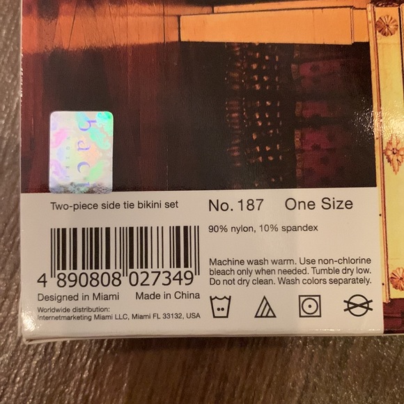 SUPER SEXY BRAND NEW Two Piece Side Tie Bikini Set by Baci-Lingerie. One Size - Picture 4 of 4